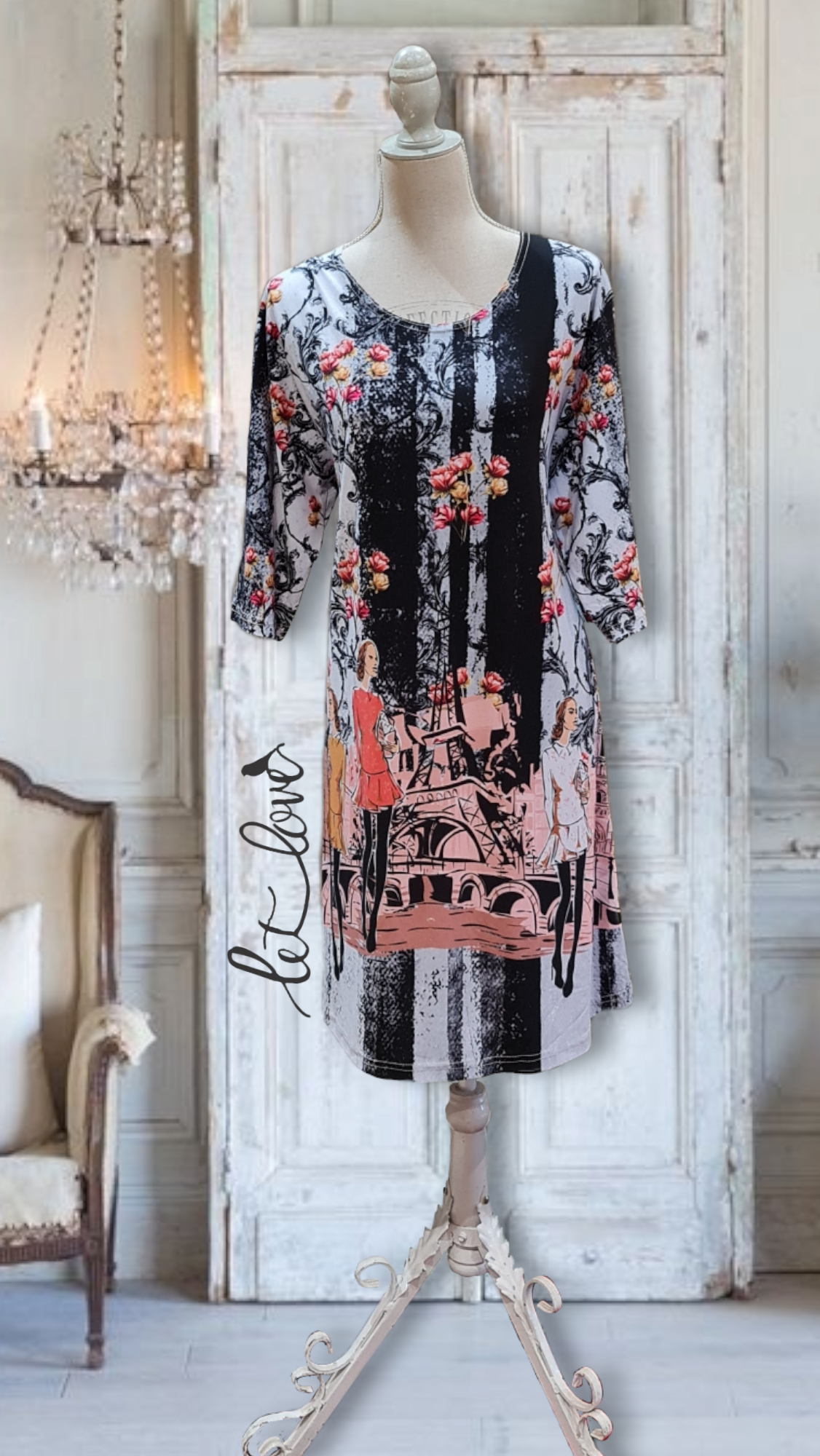 Dress with Sleeves - Let Love Clothing