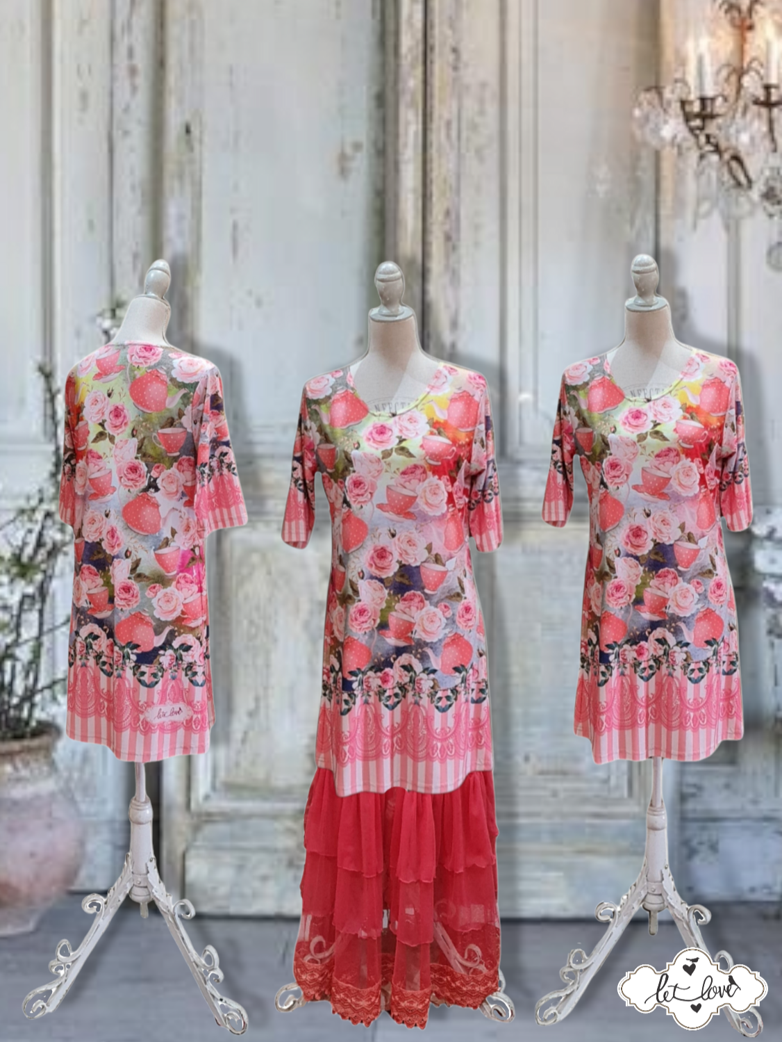 Dress with Sleeves - Let Love Clothing
