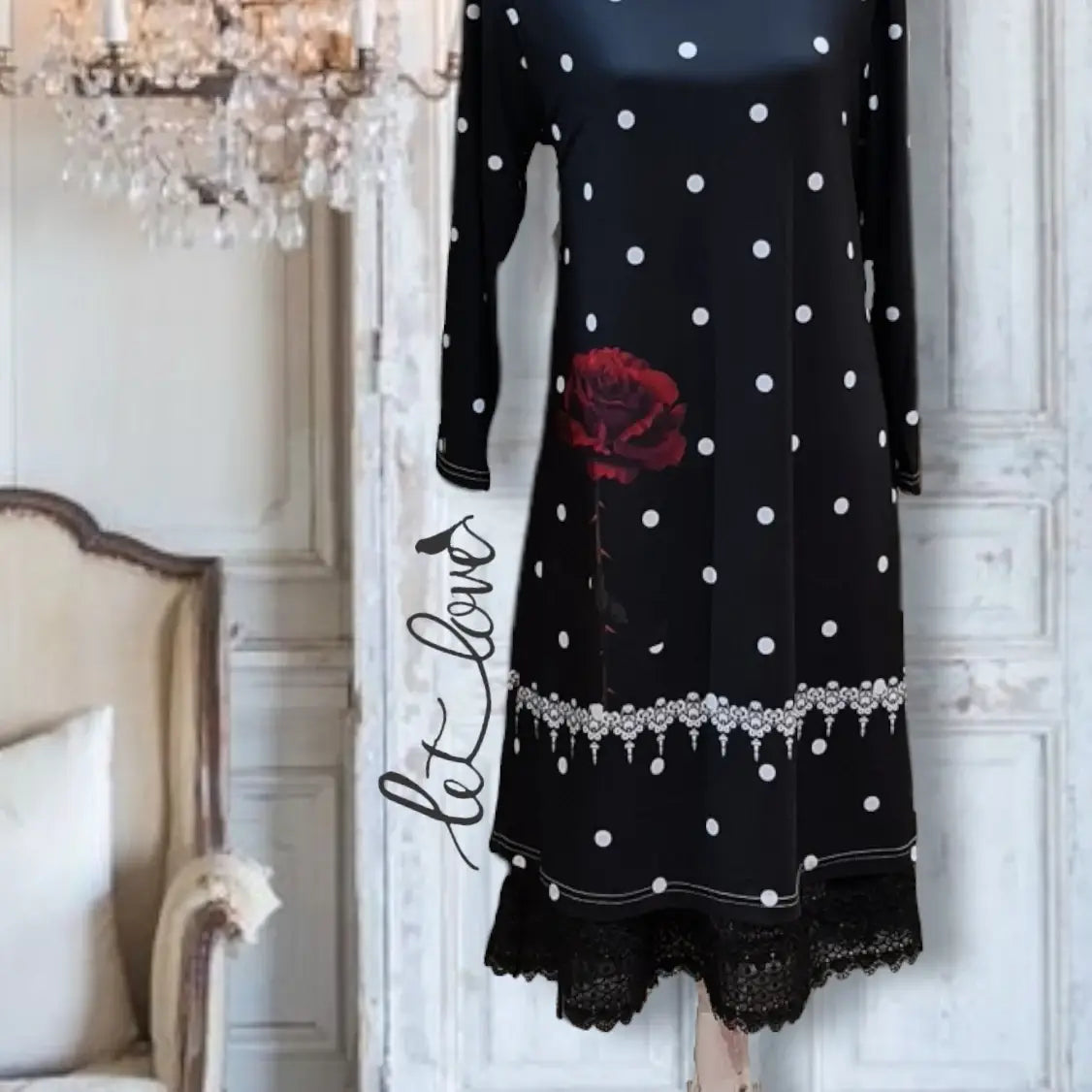 Dress with Sleeves - Let Love Clothing