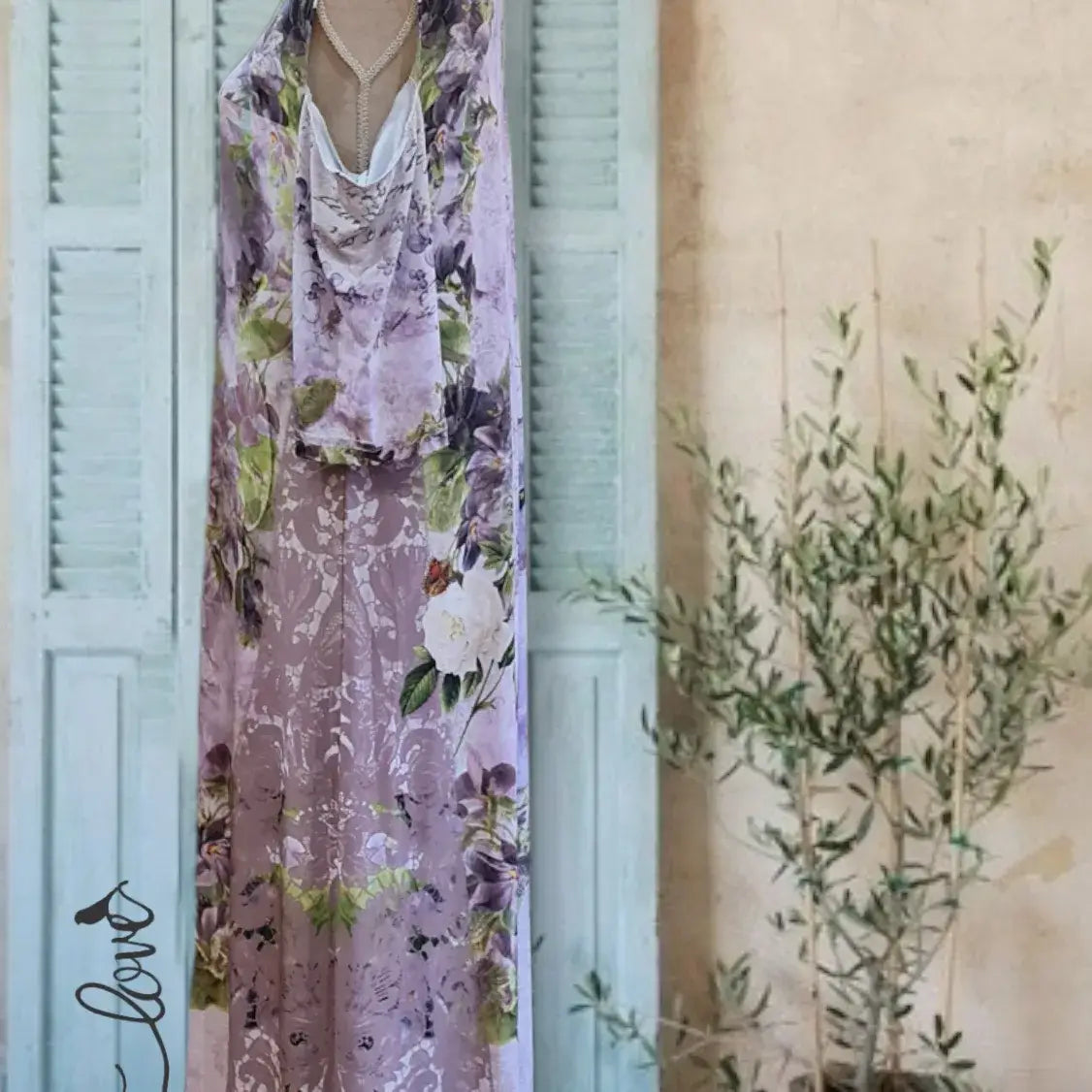 Ankle Length Dress with Sleeves - Let Love Clothing