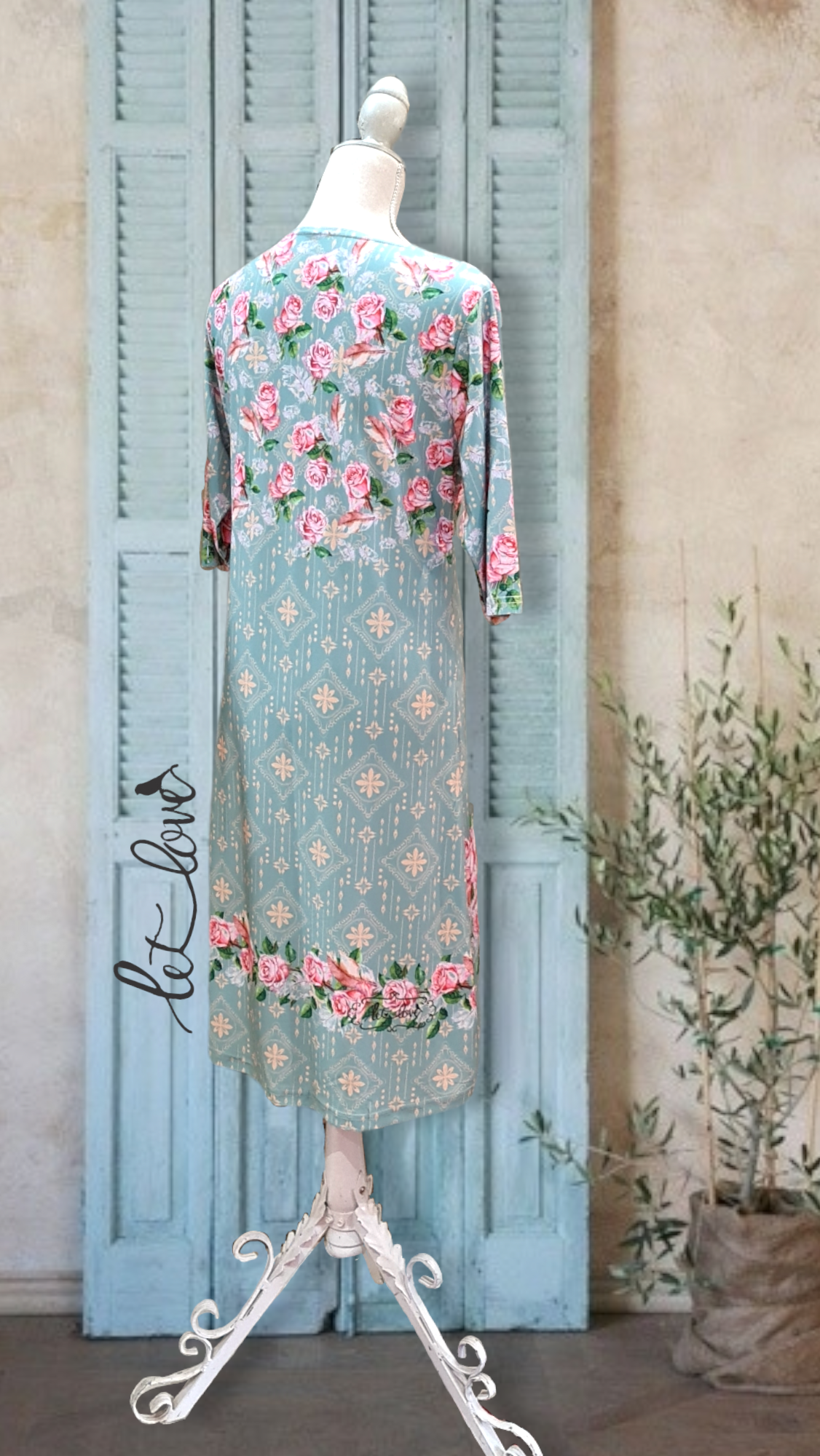 Dress with Sleeves - Let Love Clothing