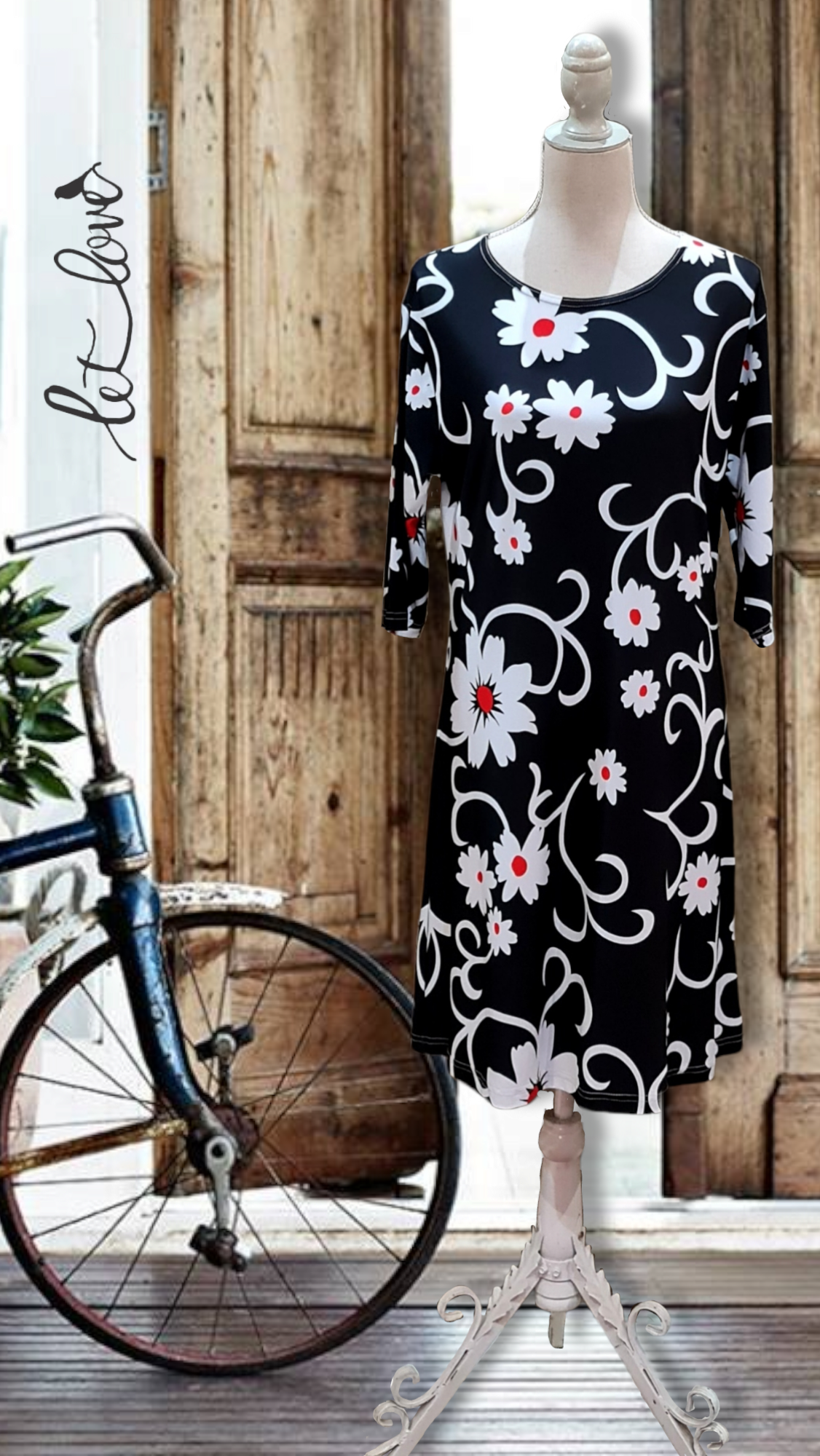 Dress with Sleeves - Let Love Clothing