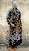 Ankle Length Dress with Sleeves