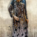 Ankle Length Dress with Sleeves - Let Love Clothing