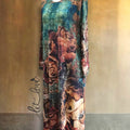 Ankle Length Dress with Sleeves - Let Love Clothing