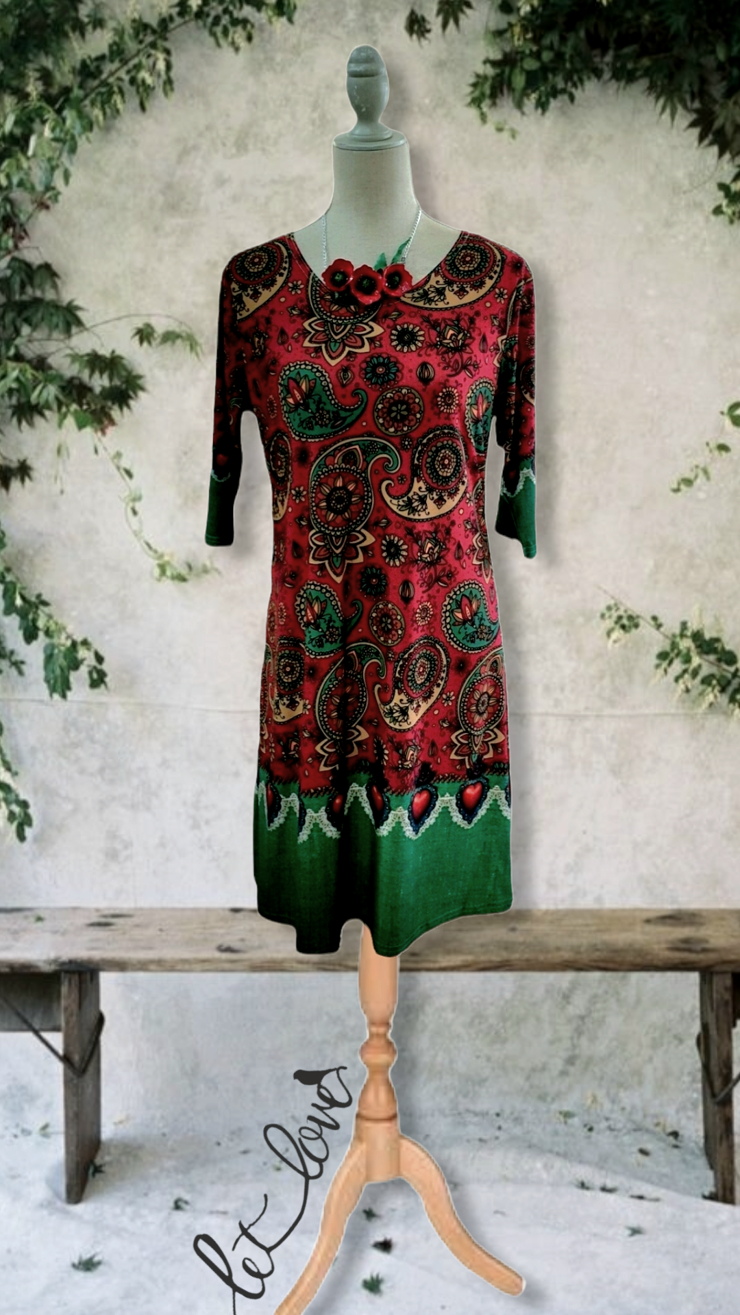 Dress with Sleeves - Let Love Clothing