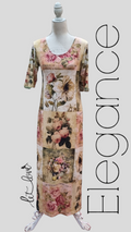 Ankle Length Dress with Sleeves - Let Love Clothing