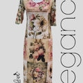 Ankle Length Dress with Sleeves - Let Love Clothing