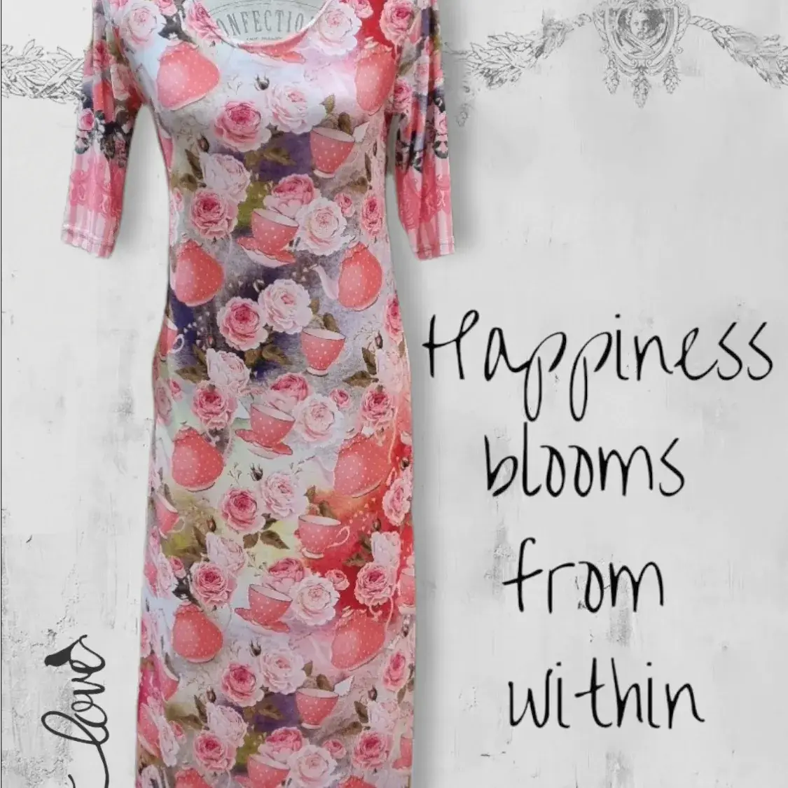 Ankle Length Dress with Sleeves - Let Love Clothing