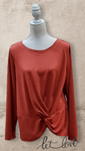 Front Twist Pullover - Let Love Clothing