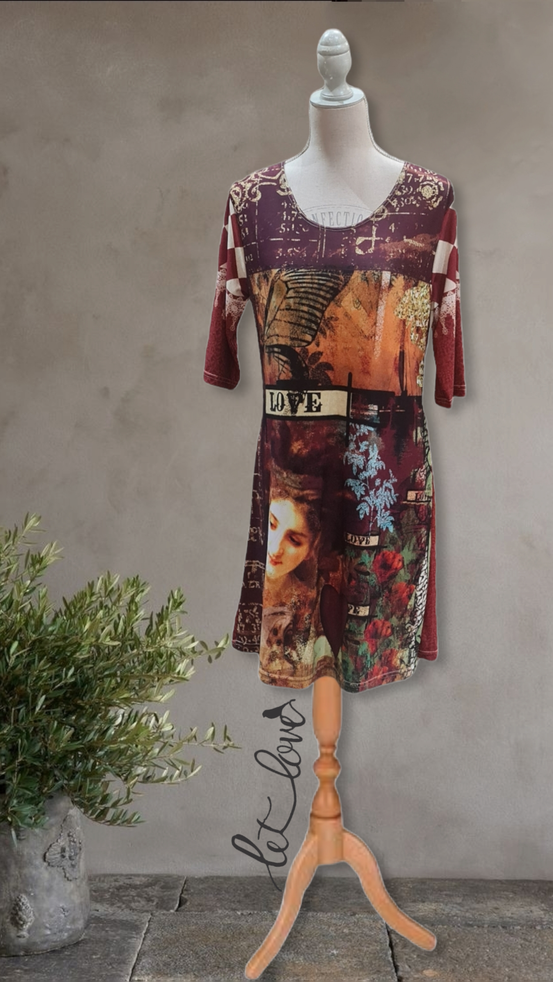 Dress with Sleeves - Let Love Clothing