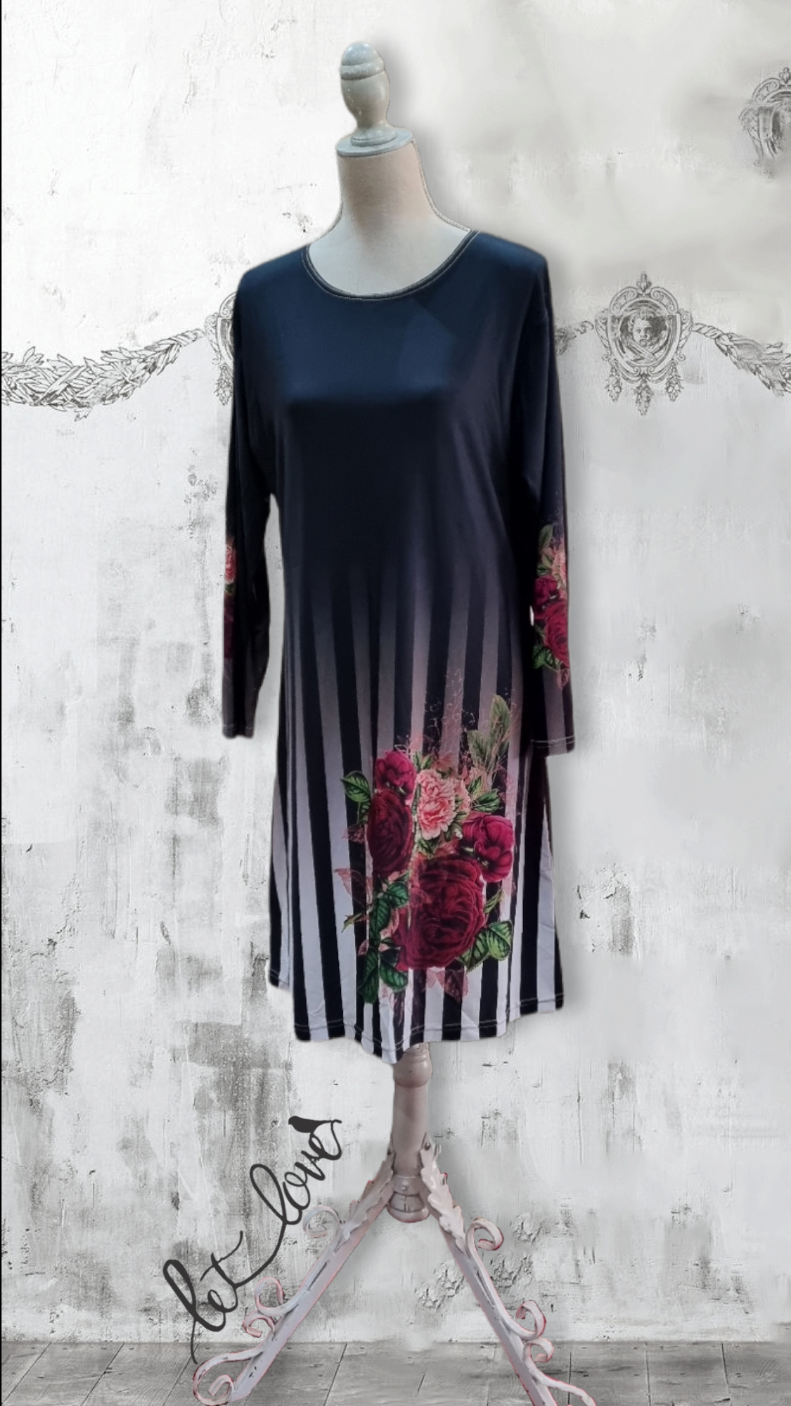 Dress with Sleeves - Let Love Clothing