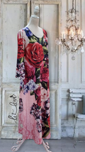 Ankle Length Dress with Sleeves - Let Love Clothing