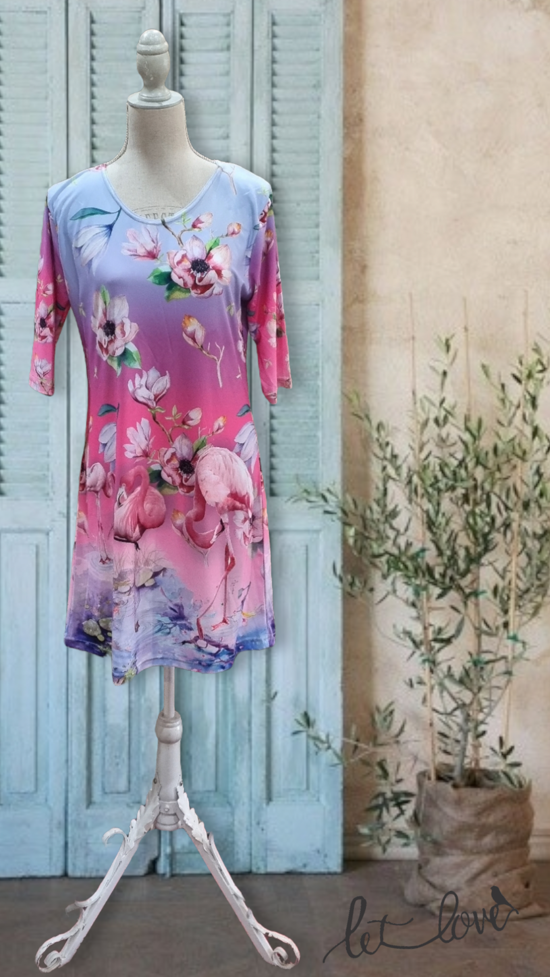Dress with Sleeves - Let Love Clothing