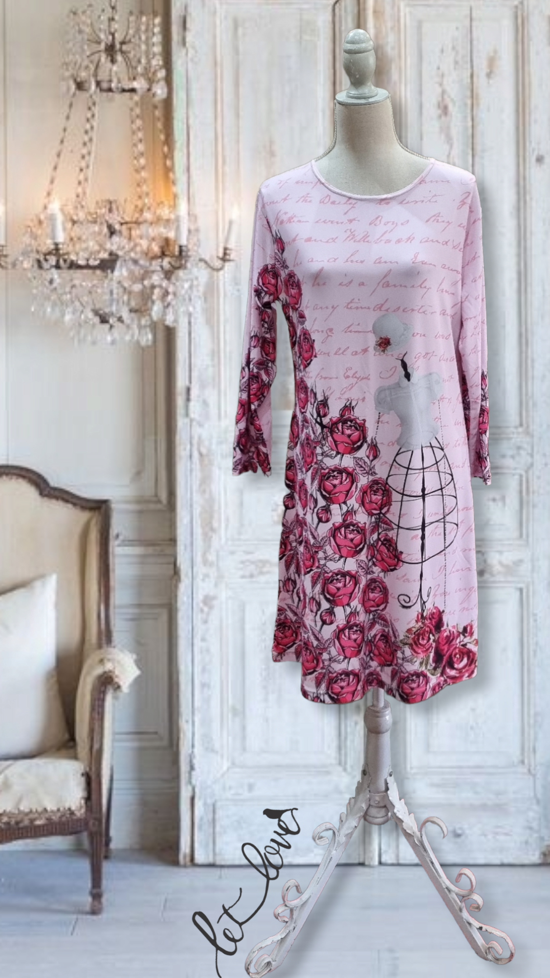 Dress with Sleeves - Let Love Clothing