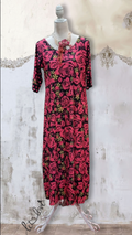 Ankle Length Dress with Sleeves