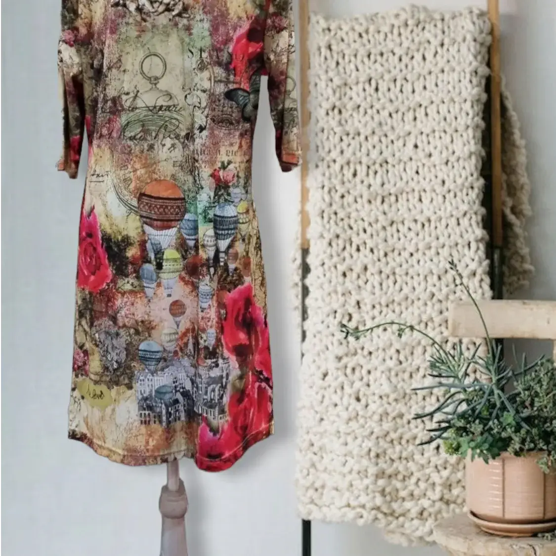 Dress with Sleeves - Let Love Clothing