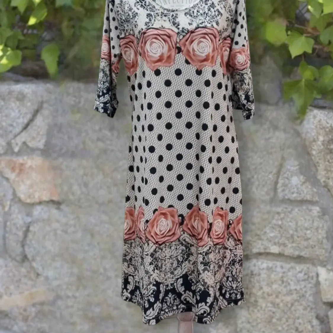 Dress Below the Knee, with Sleeves - Let Love Clothing