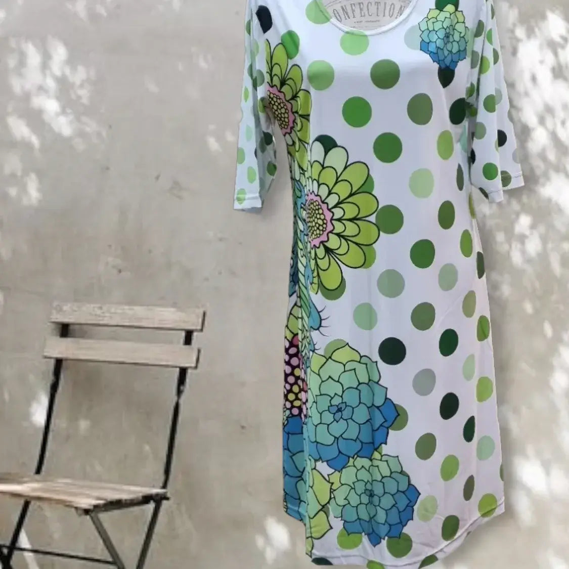 Dress Below the Knee, with Sleeves - Let Love Clothing