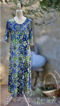 Ankle Length Dress with Sleeves - Let Love Clothing