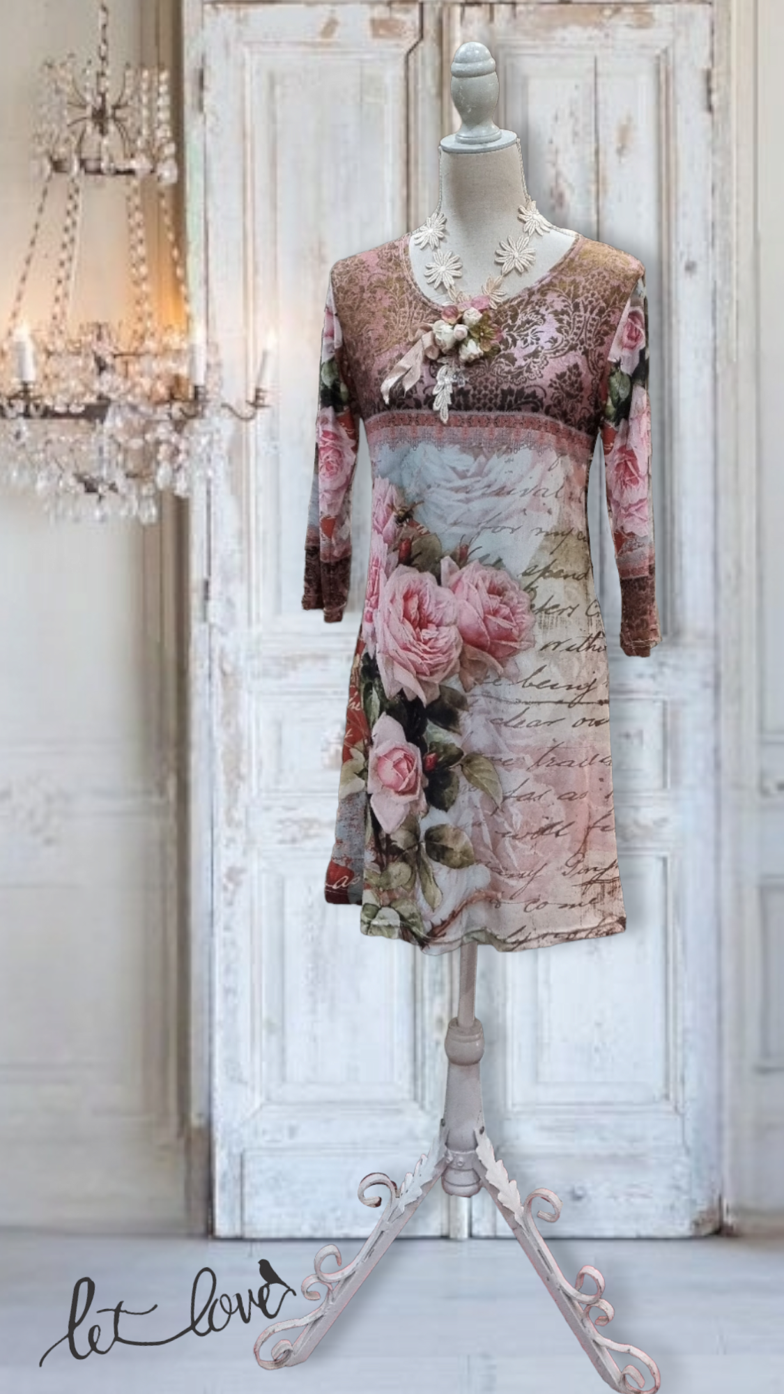 Dress with Sleeves - Let Love Clothing