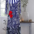 Ruffled Hem Ankle Length Dress - Let Love Clothing