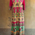 Ankle Length Dress with Sleeves - Let Love Clothing