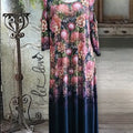 Ankle Length Dress with Sleeves - Let Love Clothing