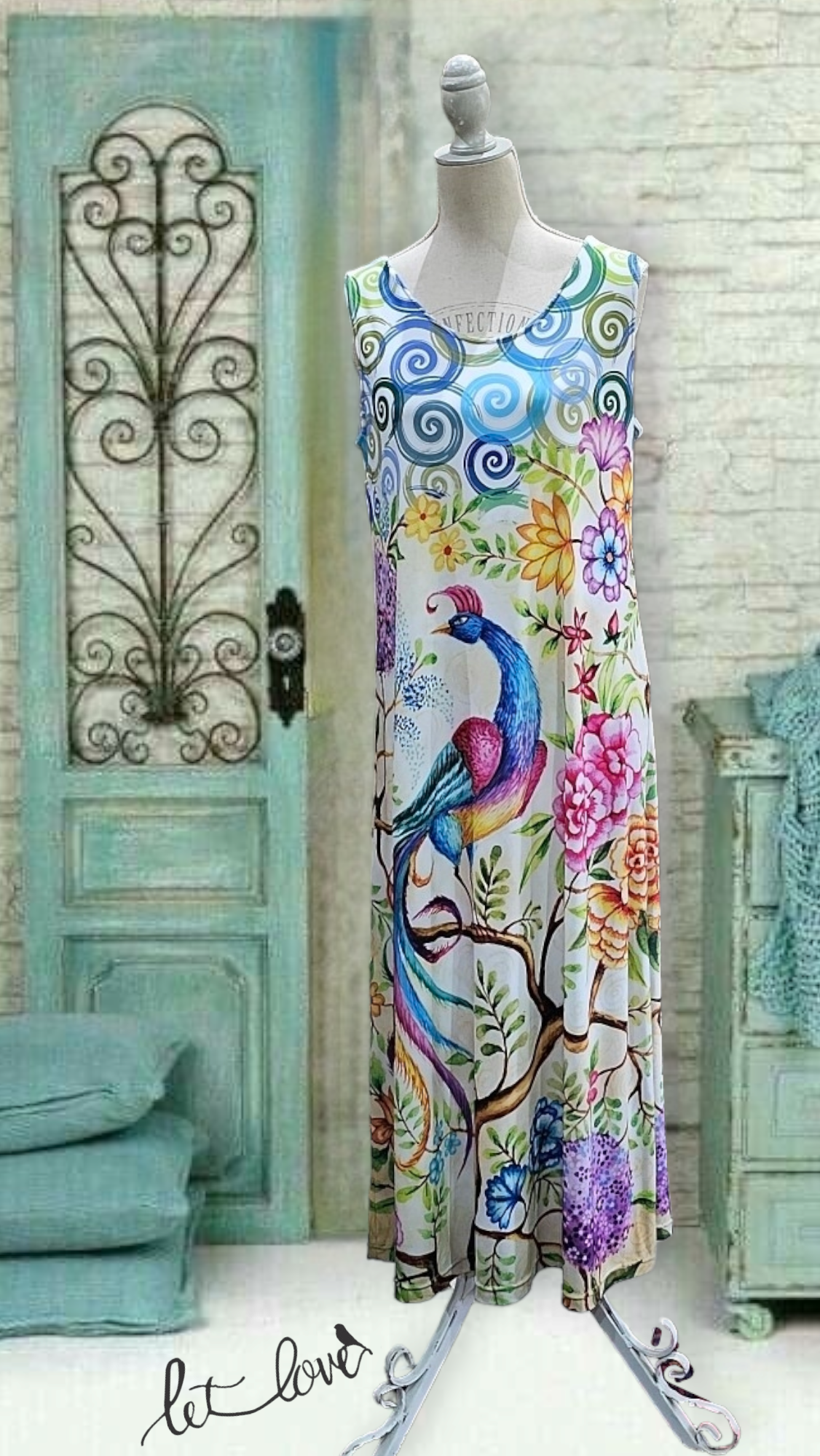 Ankle Length Dress - Let Love Clothing