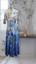Ankle Length Dress with Sleeves - Let Love Clothing