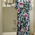 Ankle Length Dress with Sleeves - Let Love Clothing