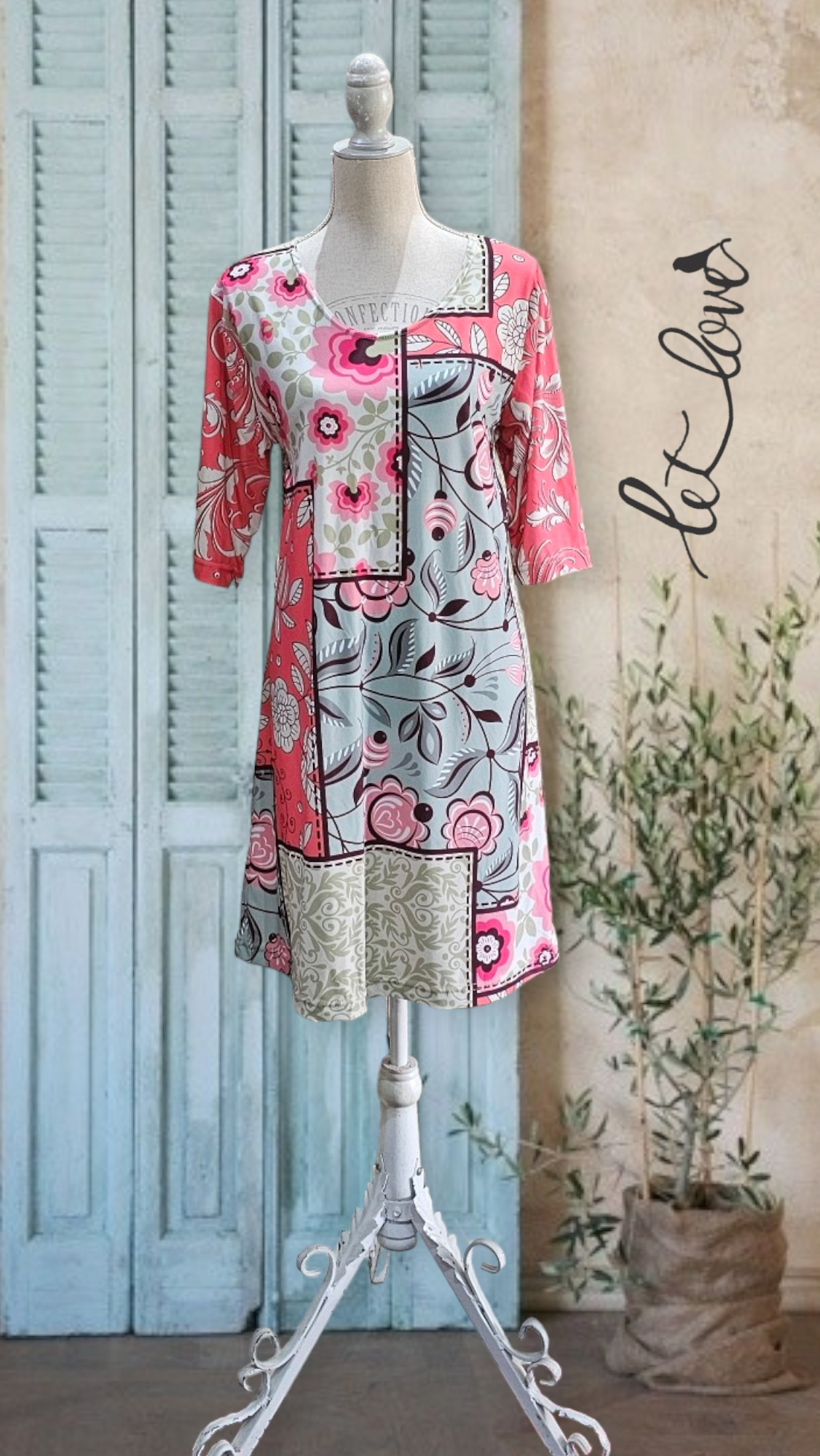 Dress with Sleeves - Let Love Clothing