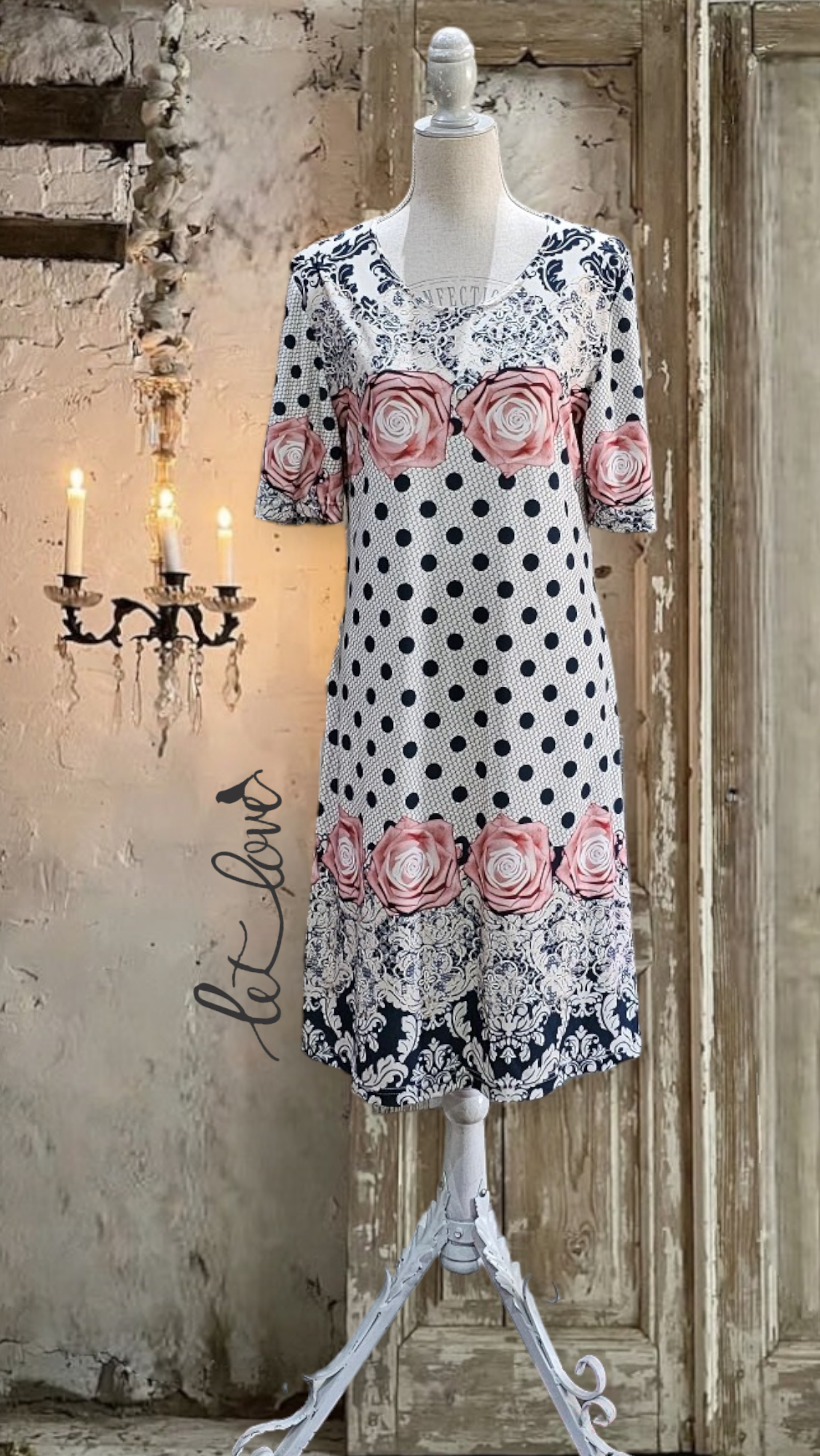 Dress with Sleeves - Let Love Clothing