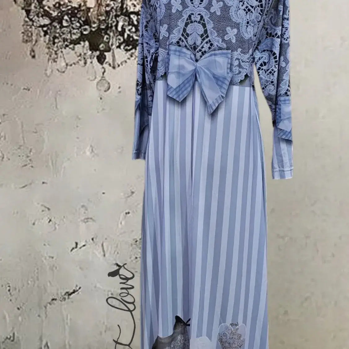 Ankle Length Dress with Sleeves - Let Love Clothing