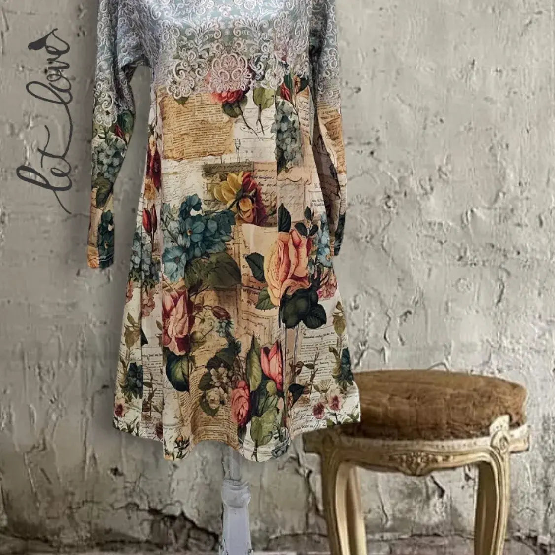 Dress with Sleeves - Let Love Clothing