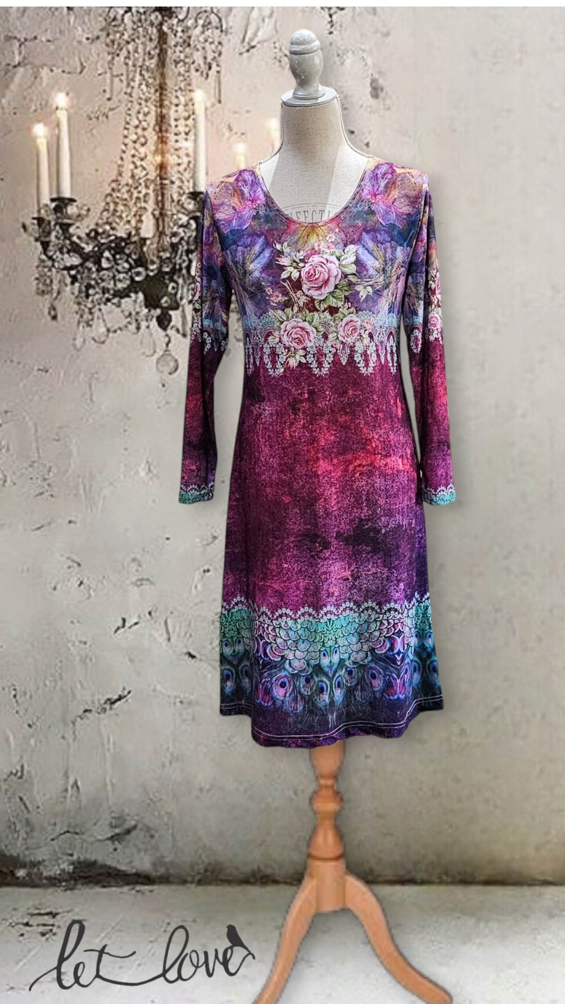 Dress with Sleeves - Let Love Clothing