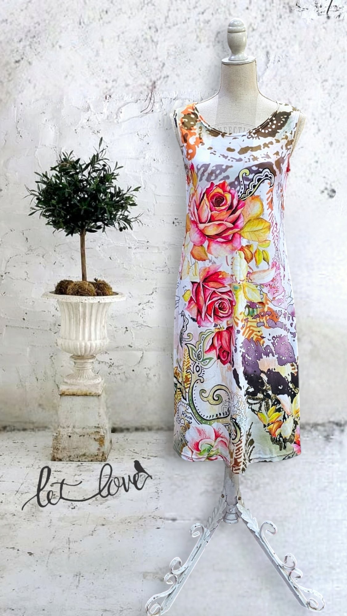 Knee Length Dress - 4XL
