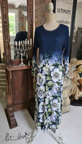 Ankle Length Dress with Sleeves - Let Love Clothing