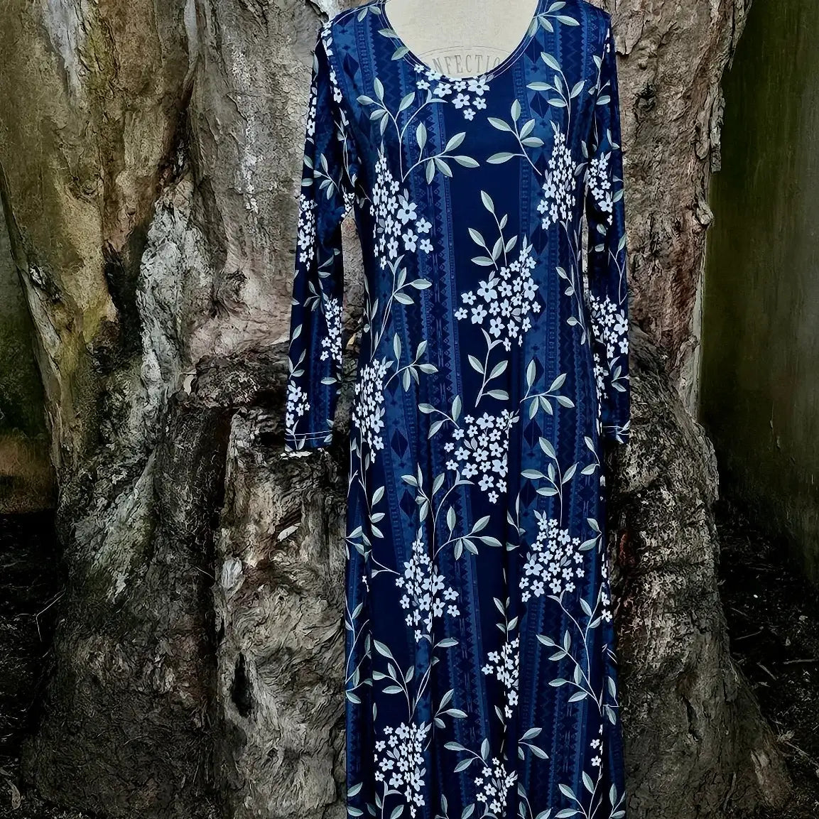Ankle Length Dress with Sleeves - Let Love Clothing