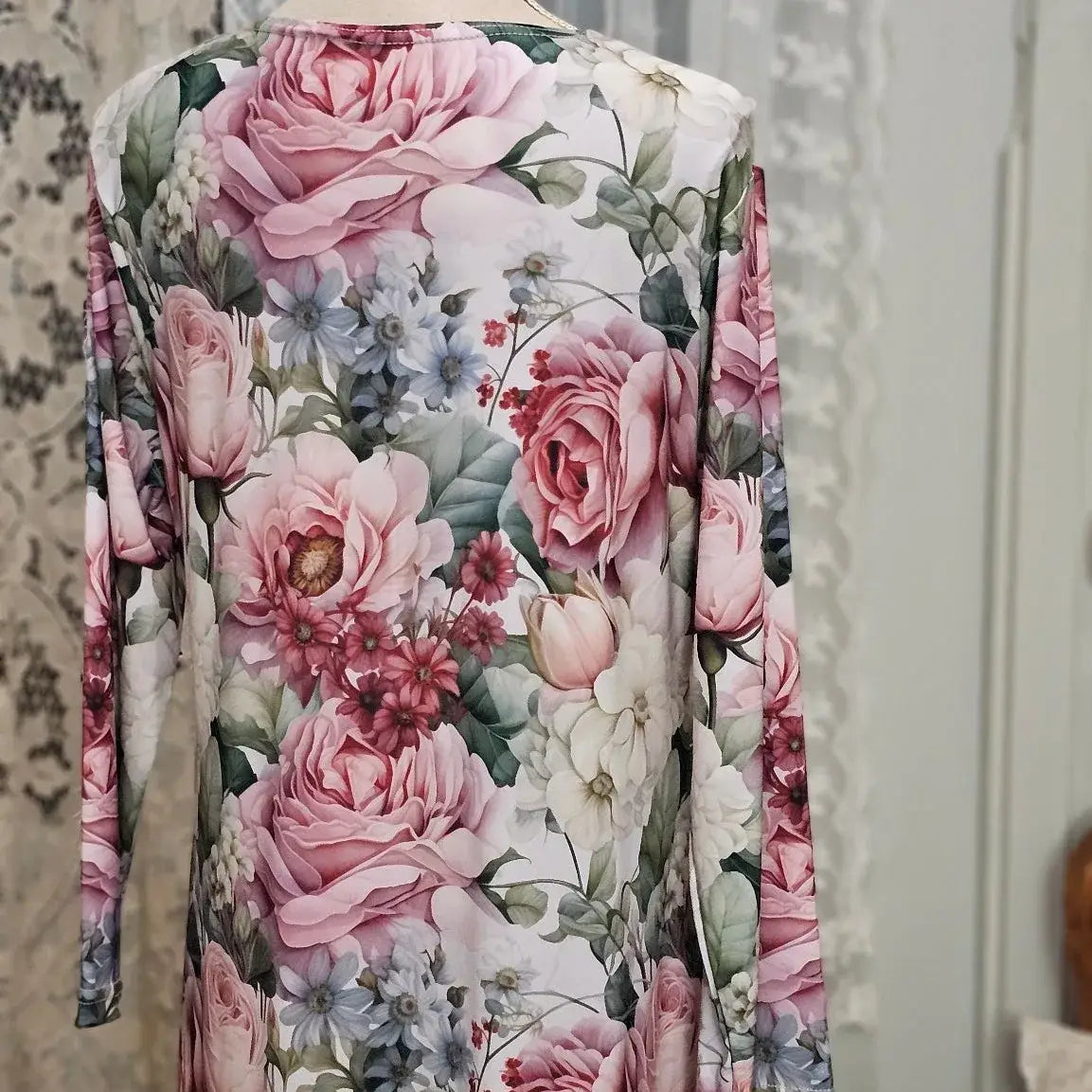 Ankle Length Dress with Sleeves - Let Love Clothing