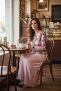 Ankle Length Dress with Sleeves - Let Love Clothing
