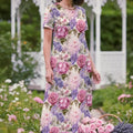 Ankle Length Dress with Sleeves - Let Love Clothing