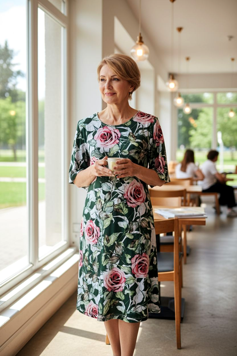 Dress Below the Knee,with Sleeves - Let Love Clothing
