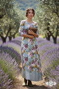 Ankle Length Dress with Sleeves