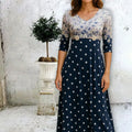 Ankle Length Dress with Sleeves - Let Love Clothing