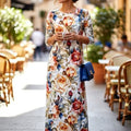 Ankle Length Dress with Sleeves - Let Love Clothing