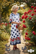 Ankle Length Dress with Sleeves - Let Love Clothing
