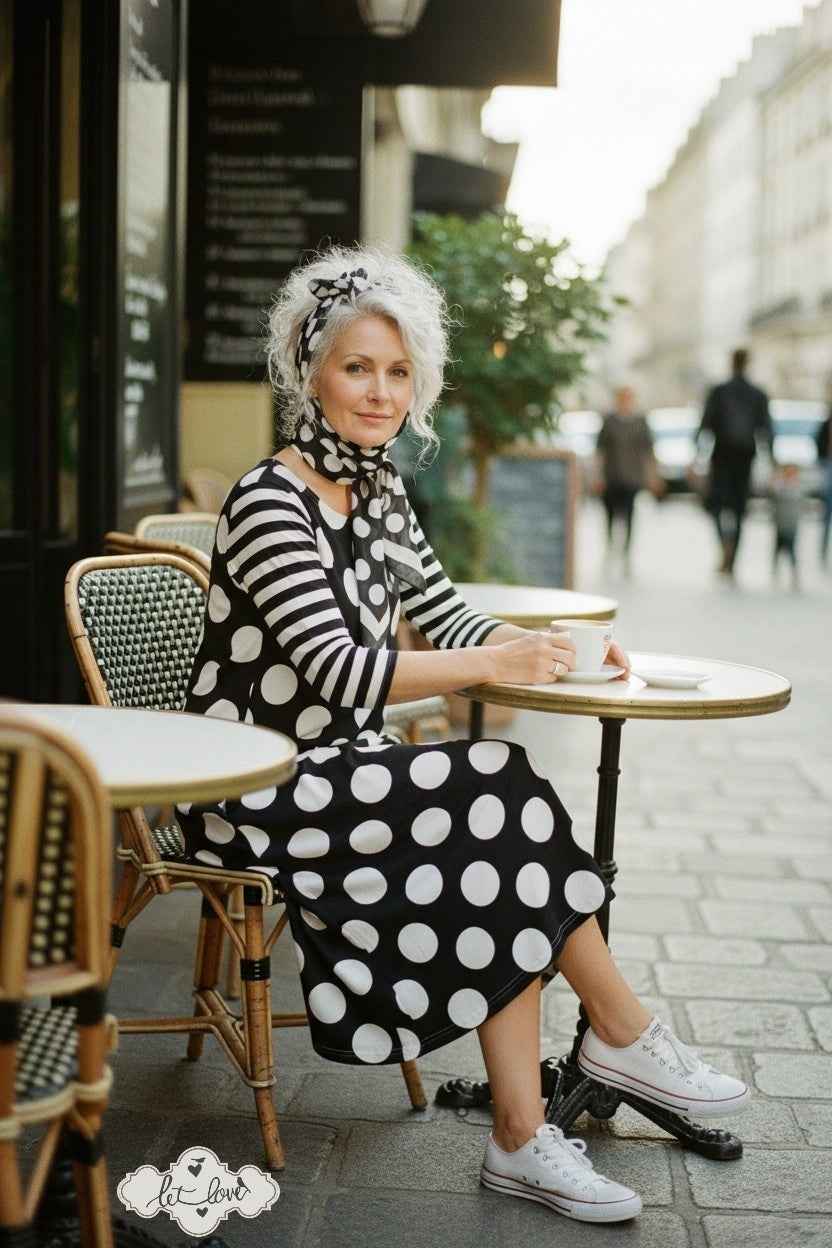 Ankle Length Dress with Sleeves - Let Love Clothing