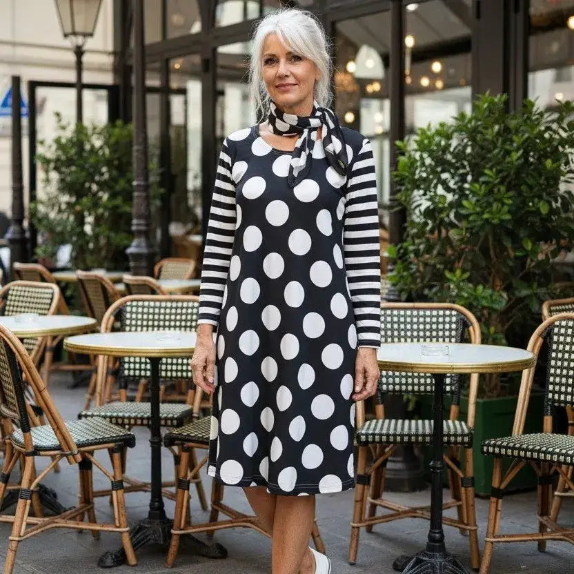 Dress Below the Knee, with Sleeves - Let Love Clothing