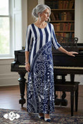 Ankle Length Dress with Sleeves